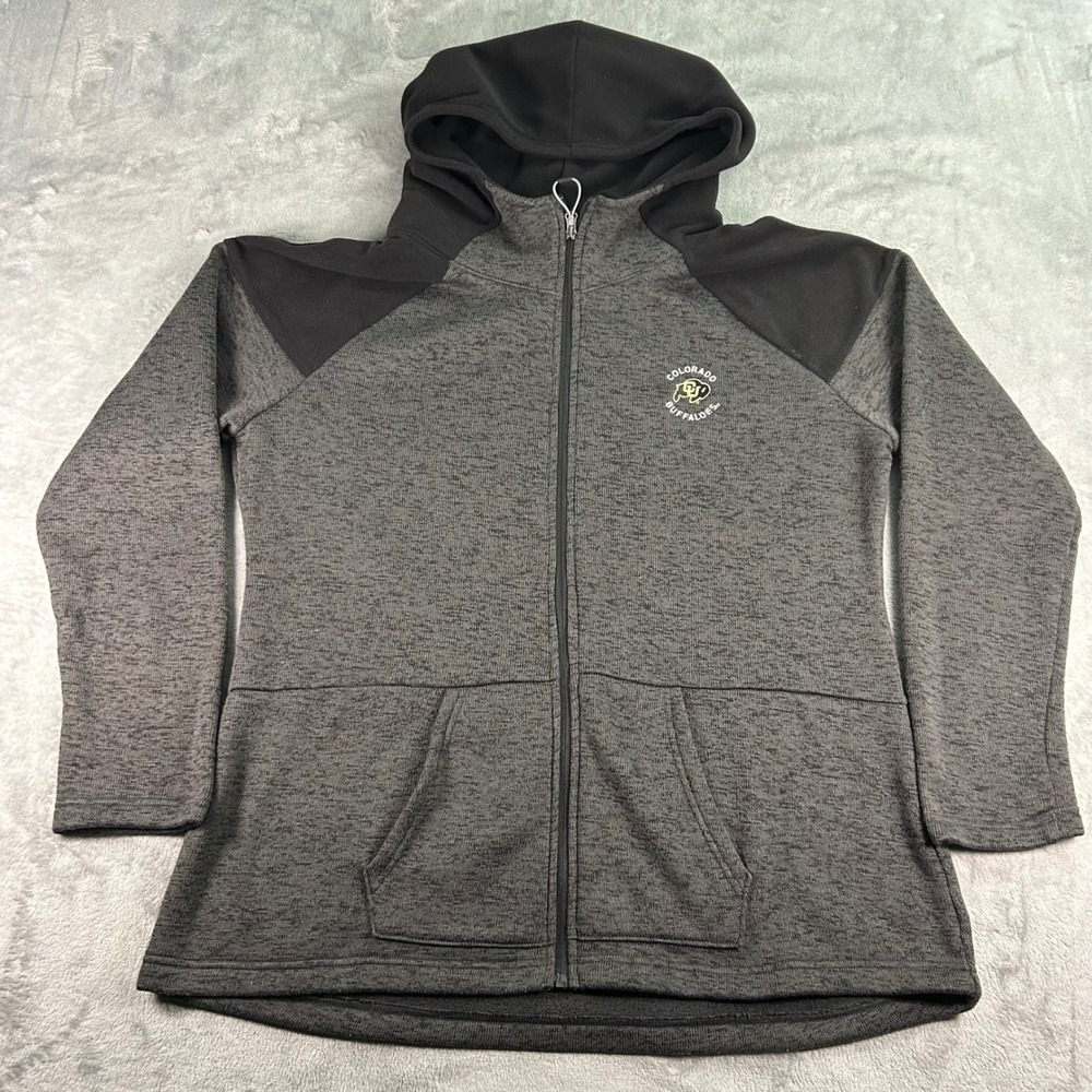 Gear For Sports Colorado Buffaloes Full Zip Hoodie Charcoal Gray Black XXL